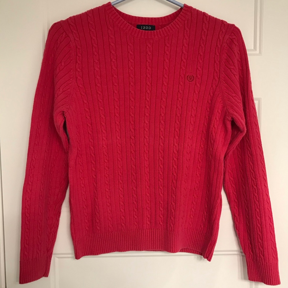 Hot pink Izod sweater